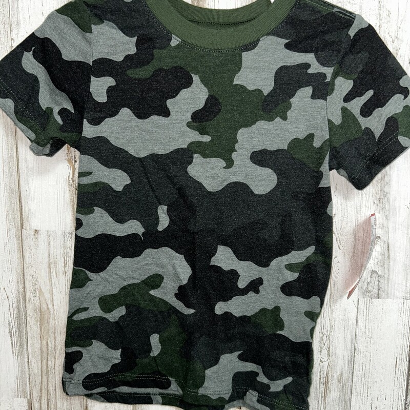 2T Camo Tee, Green, Size: Boy 2T-4T