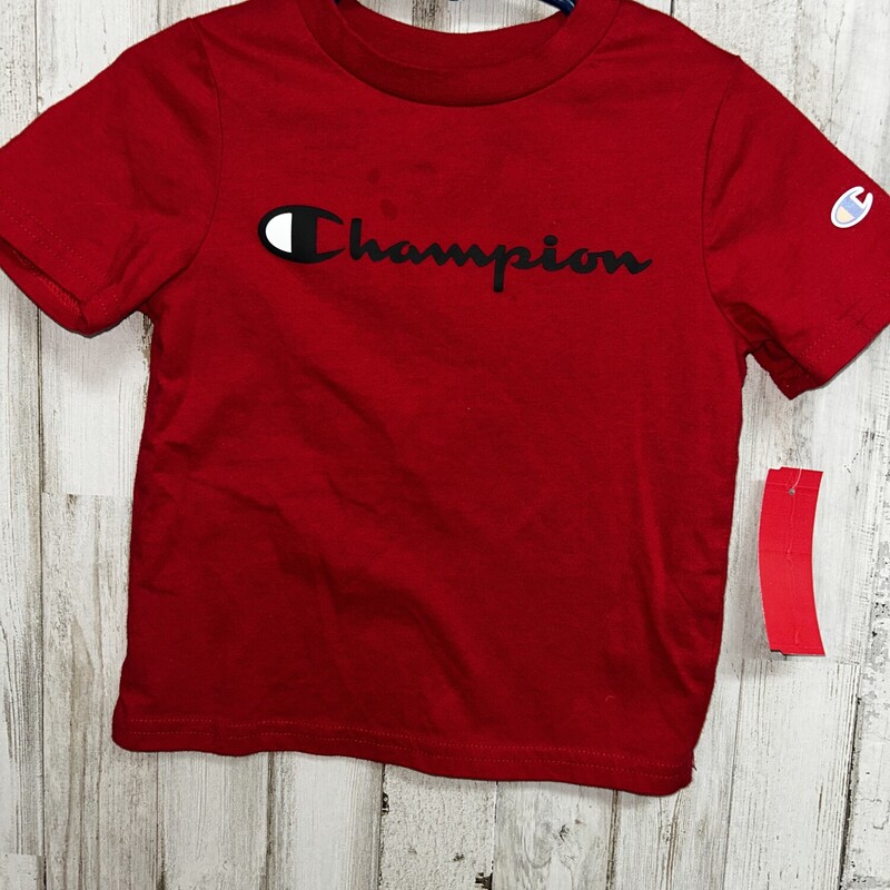 2T Red Logo Tee, Red, Size: Boy 2T-4T