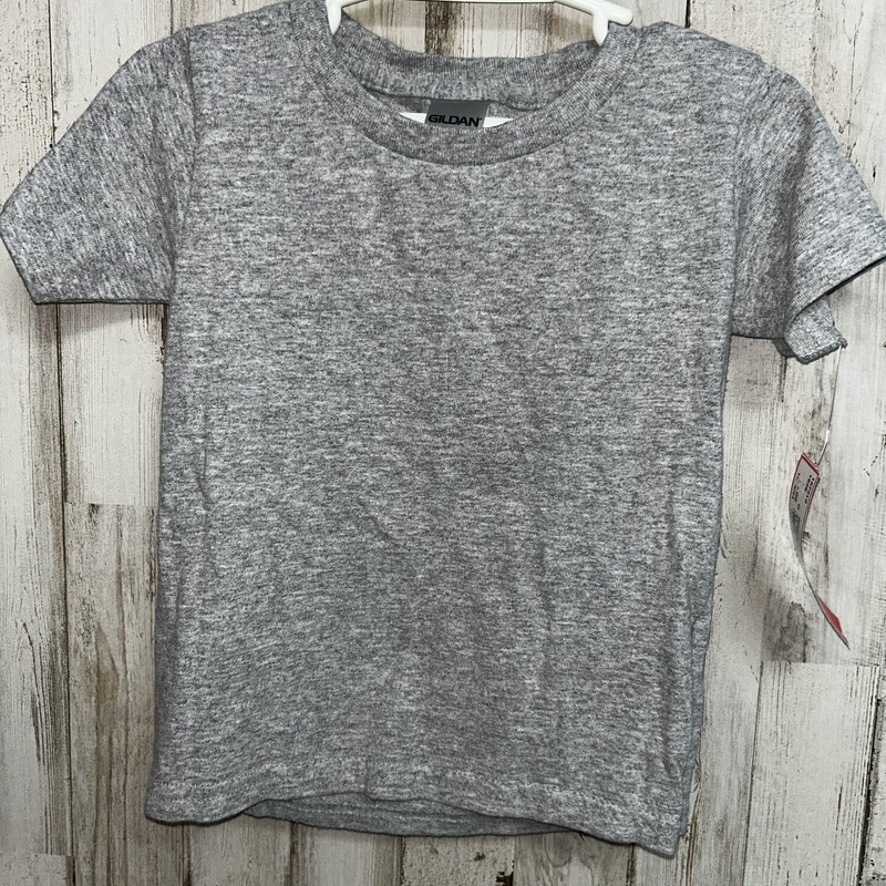 3T Grey Cotton Tee, Grey, Size: Boy 2T-4T