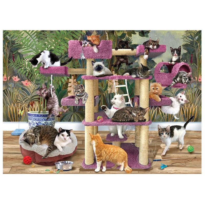 500 Pc Puzzle Jungle Cats