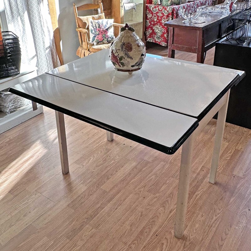 White Enamel Table