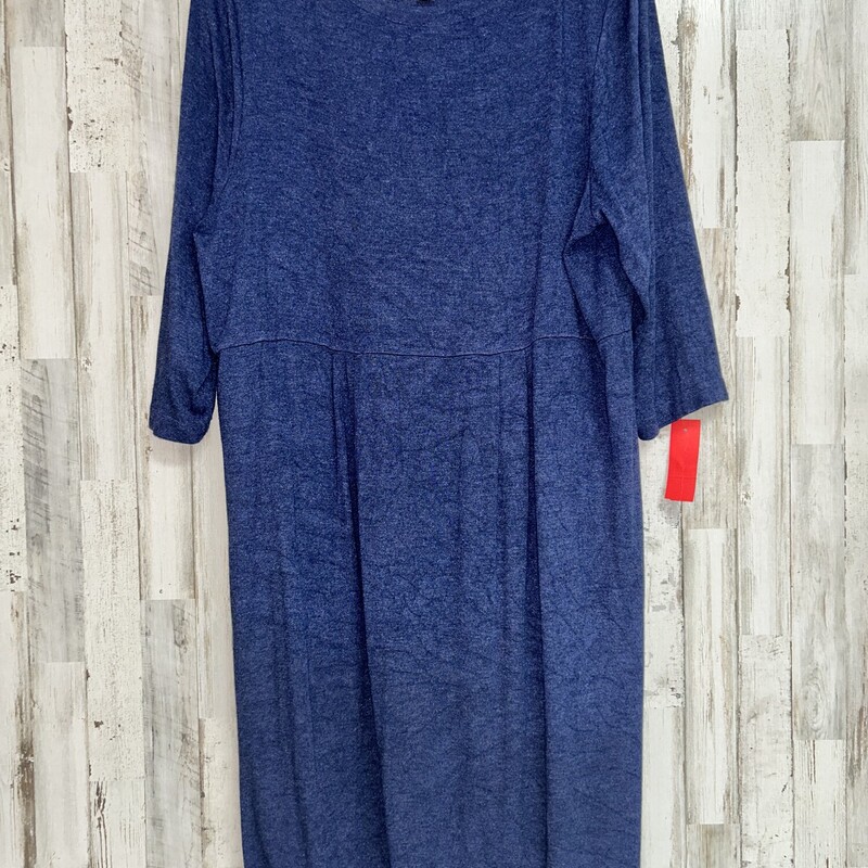 XL Drk Blue Maxi Dress, Blue, Size: Ladies XL