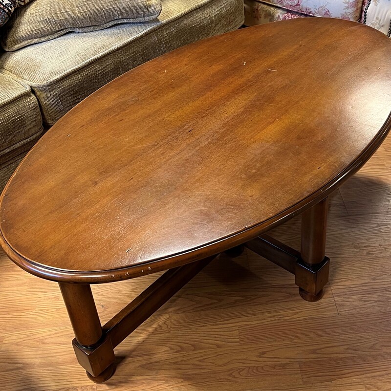 South Cone Coffee Table, Medium Stain, Oval
50in x 30in x 20in tall