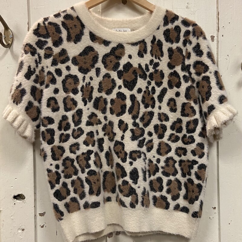 Cm/br Leop Rffle Sweater