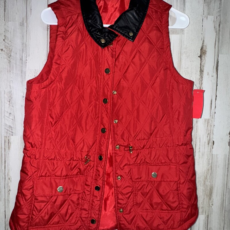 S Red Quilted Vest, Red, Size: Ladies S