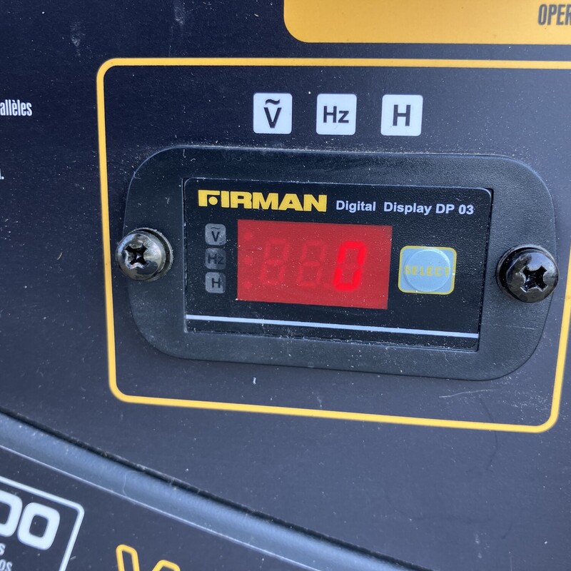 Inverter Generator, Firman, 3200W<br />
<br />
0 hours!  Started for the first time today!