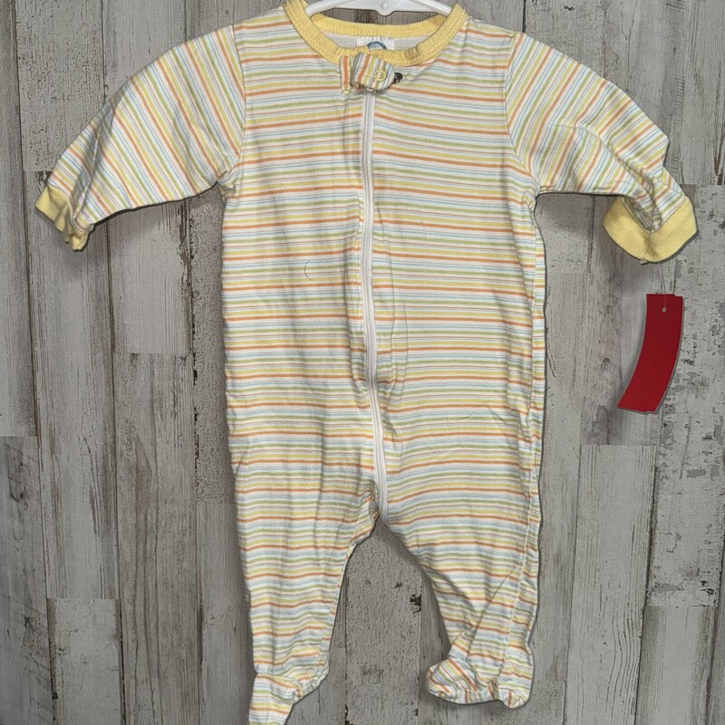 0/3M Yellow Stripe Sleepe, Yellow, Size: Girl NB-3m