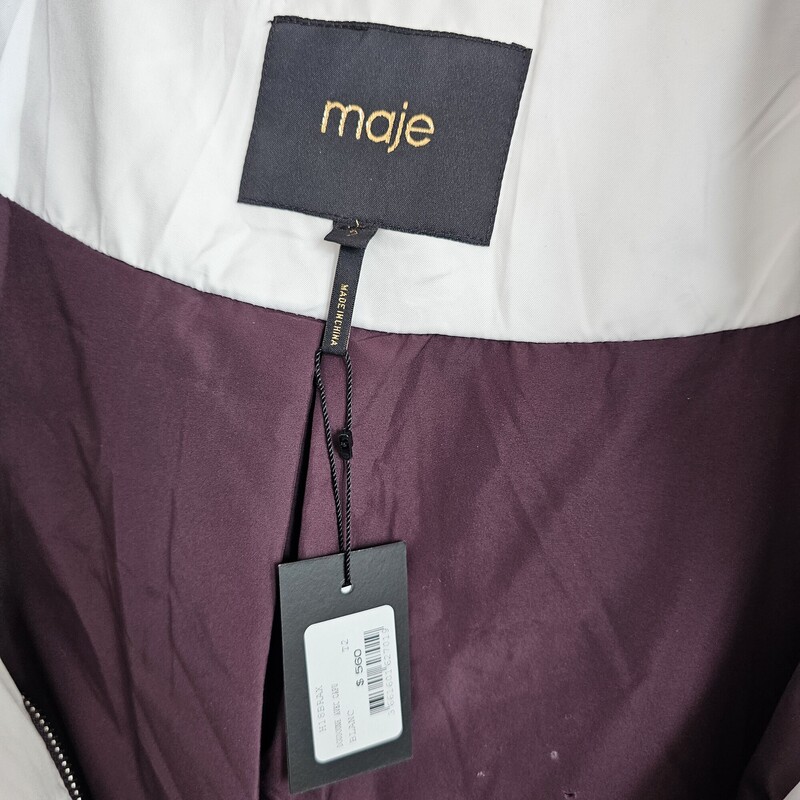 Maje, WhtPurp, Size: 2/Med/NWT