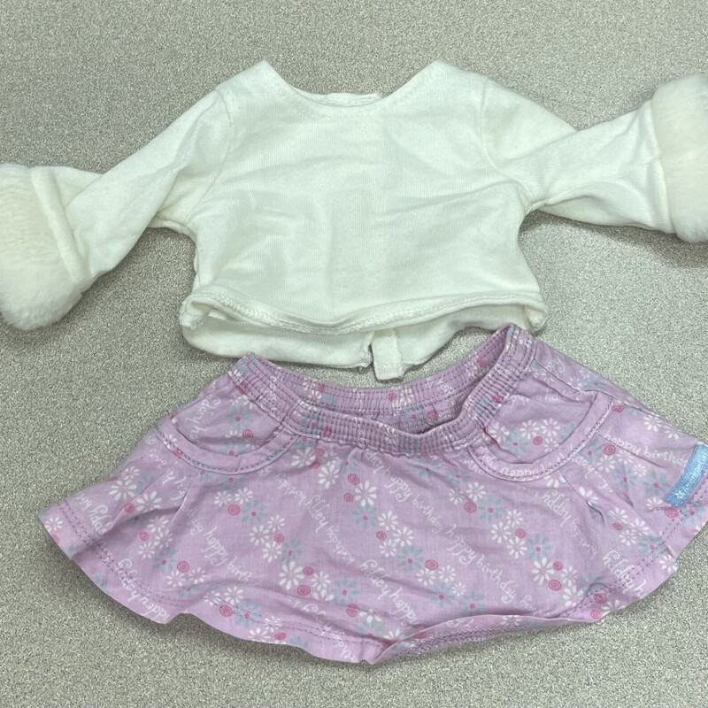 AG Doll Clothing Set, Ivory/fl, Size: 18 Inch