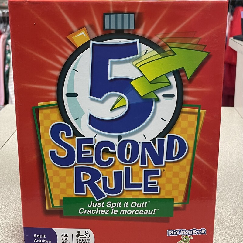 5 Second Rule Game, Multi, Size: Pre-owned