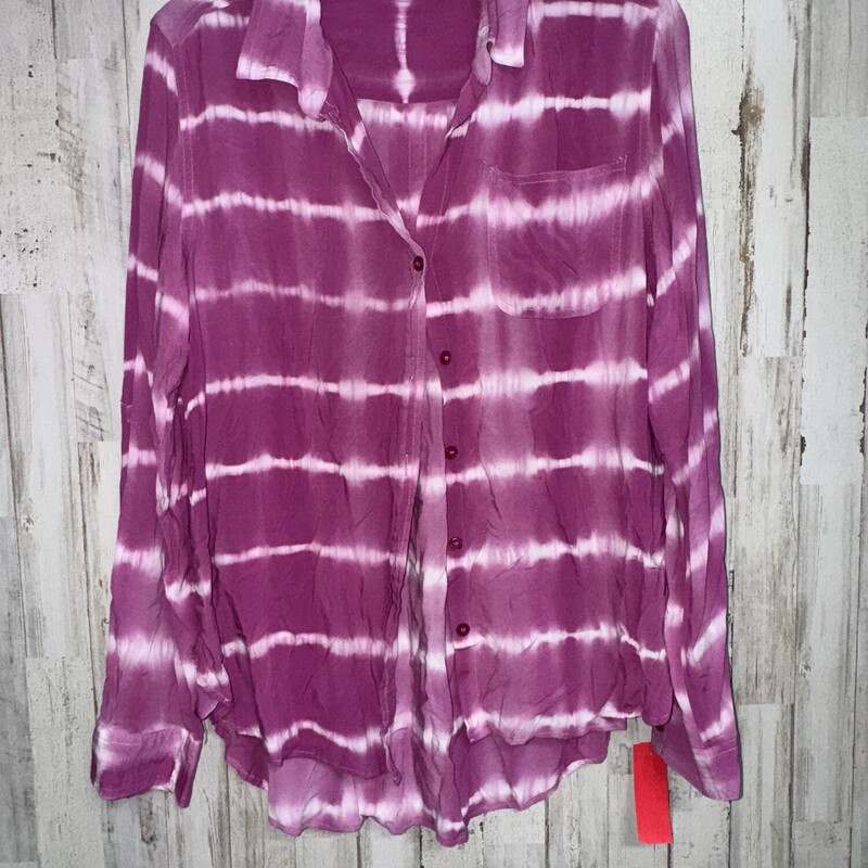 XL Purple Dye Button Up