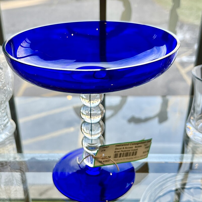 Bowl Pedestal Cobalt