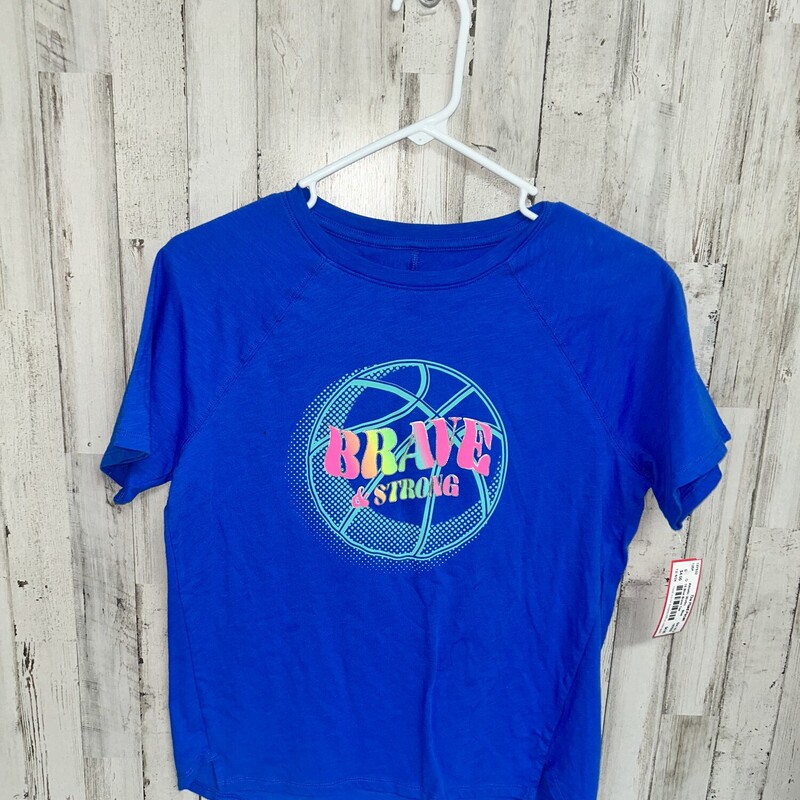 18 Blue Brave Tee, Blue, Size: Girl 10 Up