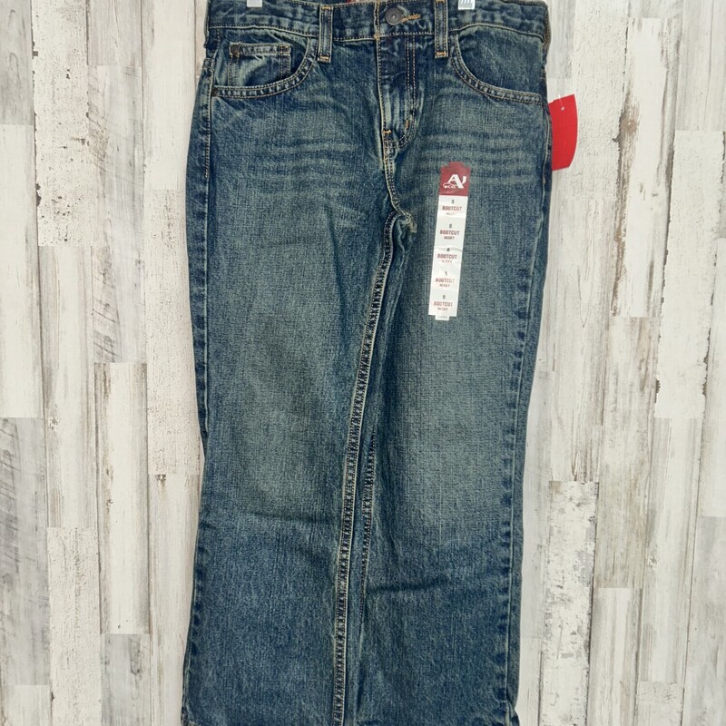 NEW 8 Husky Bottcut Jeans, Denim, Size: Boy 5-8