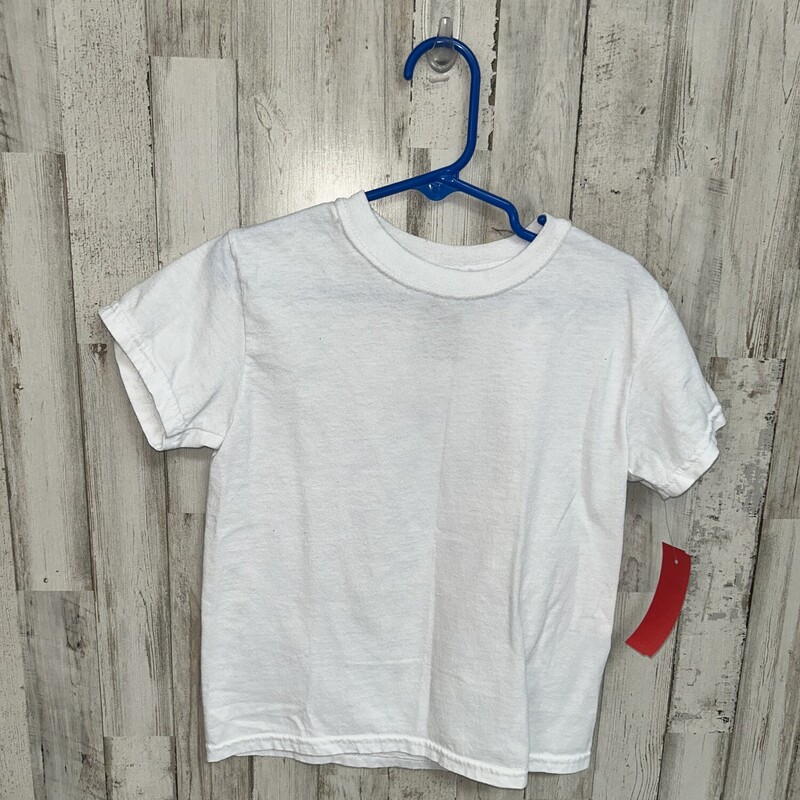 5/6 White Under Tee, White, Size: Boy 5-8