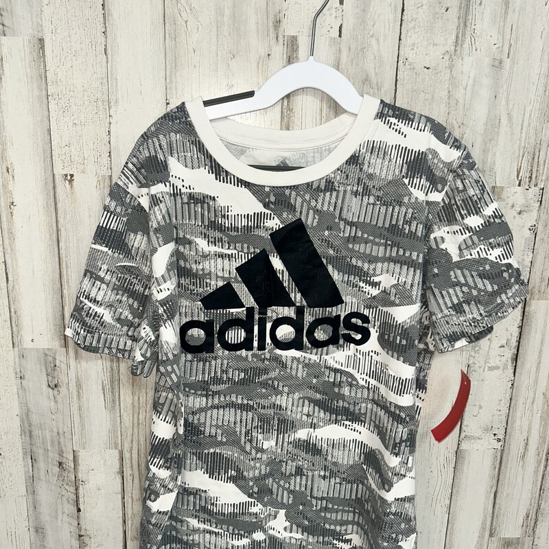 10/12 Grey Camo Logo Tee, Grey, Size: Boy 10 Up