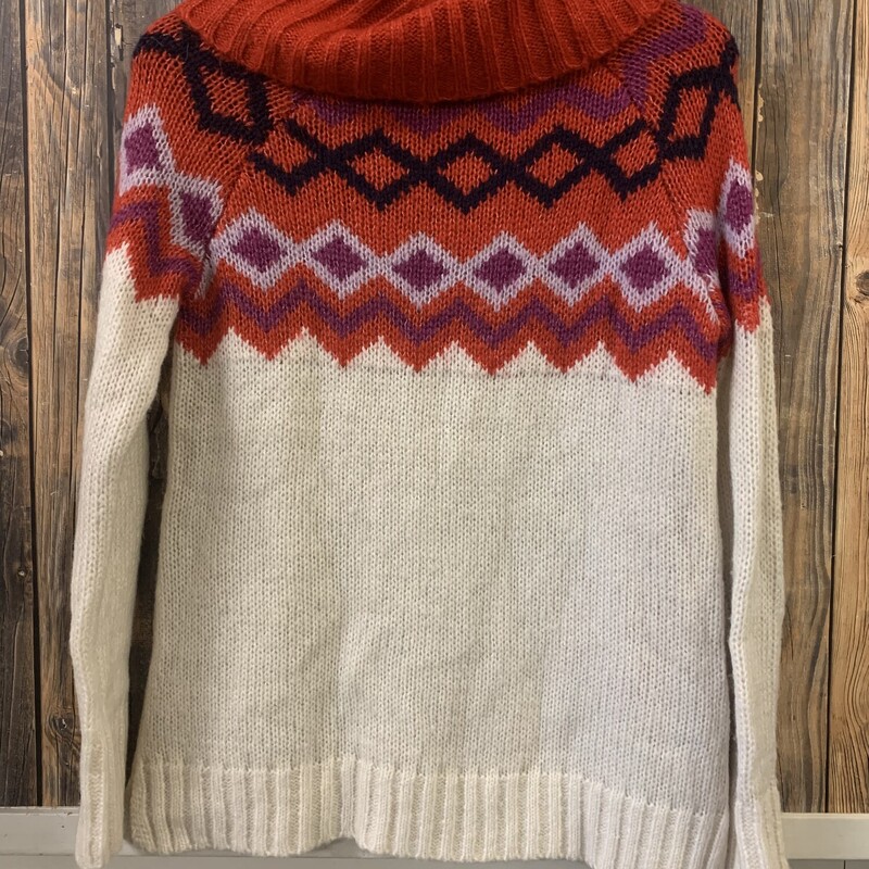 Red/purple Cowl Sweater, Size: S