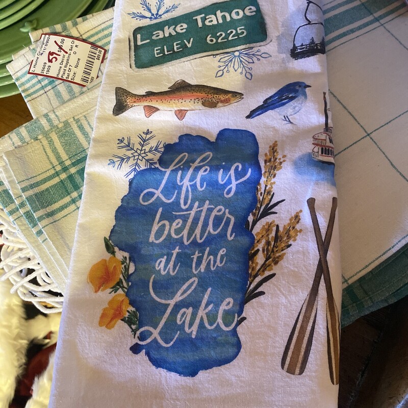 Lake Tahoe Dish Towel