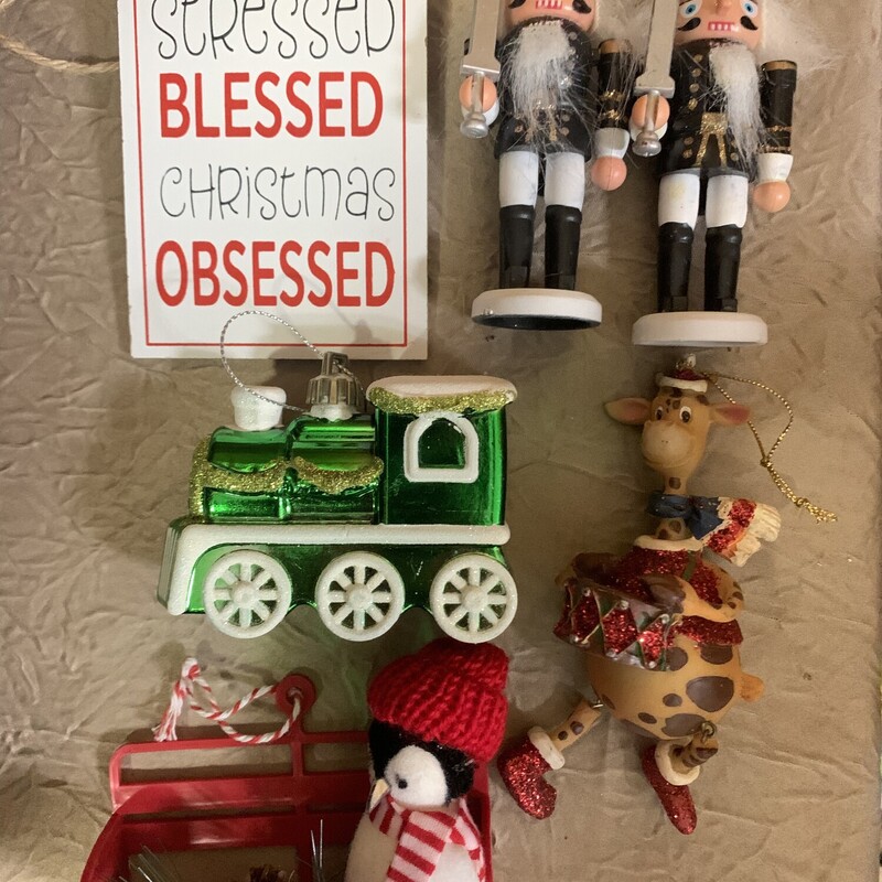 Ornament Lot W Train