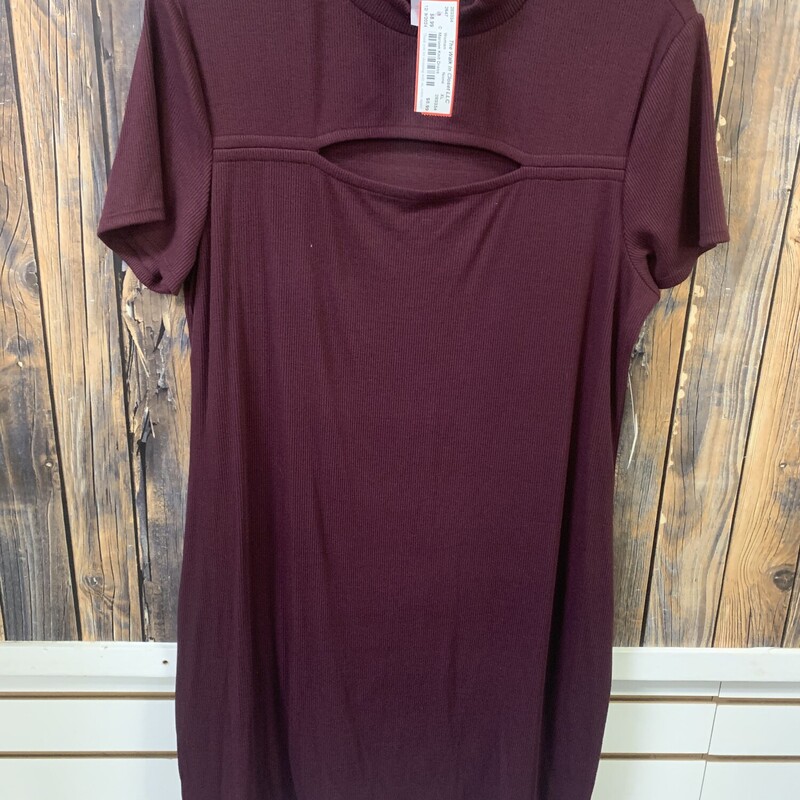 Maroon Knit Dress