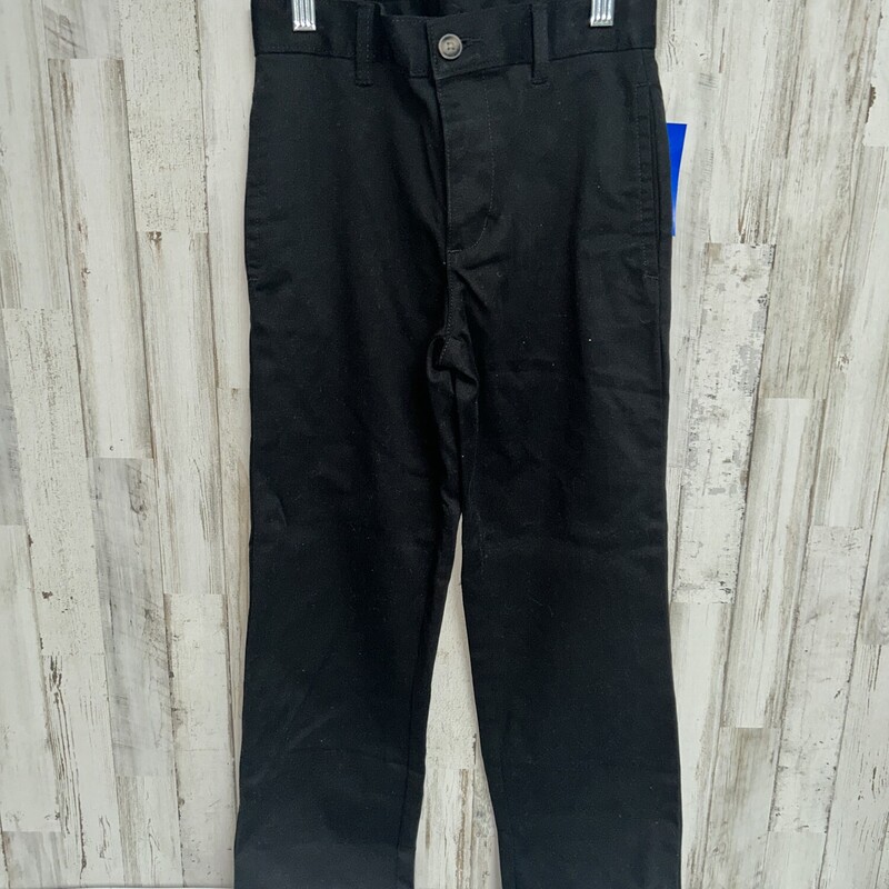 10 Black Button Pants, Black, Size: Boy 10 Up