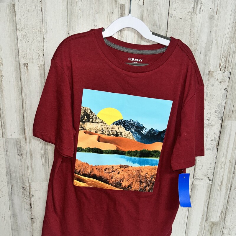 10/12 Red Mountain Tee, Red, Size: Boy 10 Up