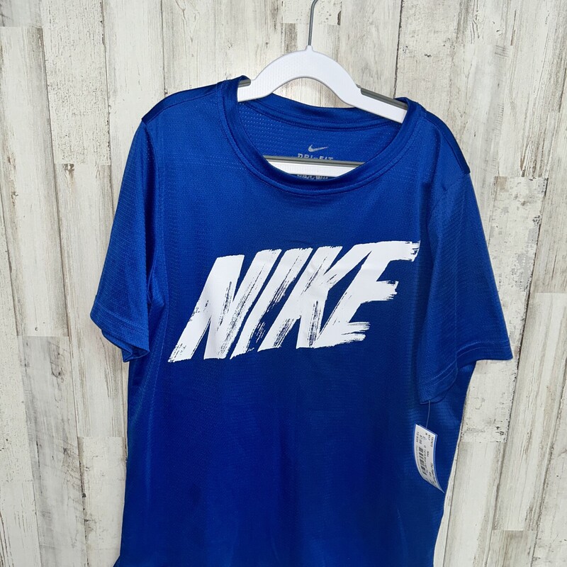 14/16 Blue Logo Tee, Blue, Size: Boy 10 Up