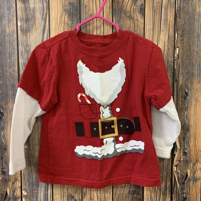 Santa Beard Shirt, Size: 24m