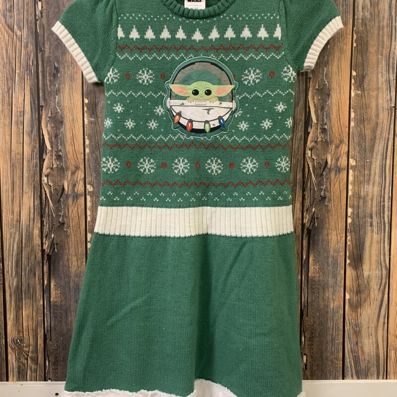 Christmas Baby Yoda Dress