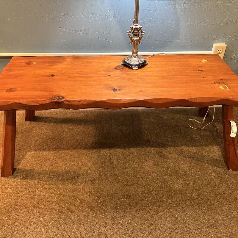 Vtg Red Pine Bench/Table

Finished Live Edge
48 In W x 19 In D x 18 In H