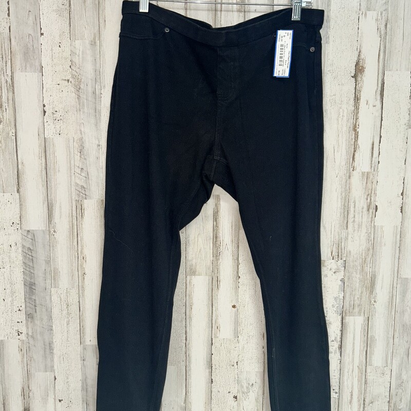 L Black Pull On Jeggings, Black, Size: Ladies L