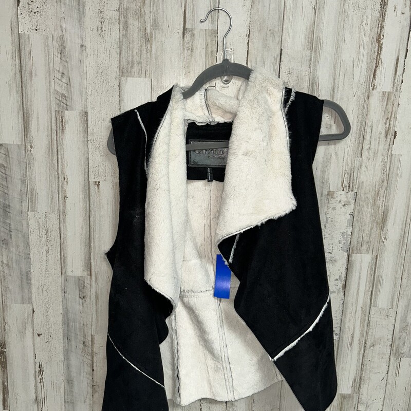 M Black Suede Vest