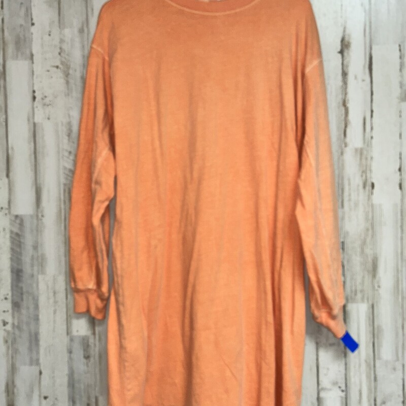 M Orange Tshirt Dress, Orange, Size: Ladies M