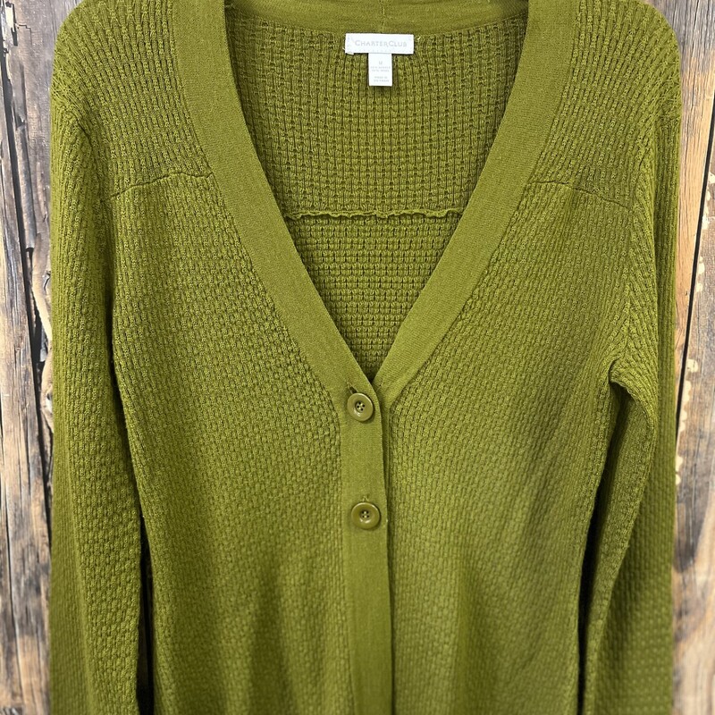 Green Button Cardigan