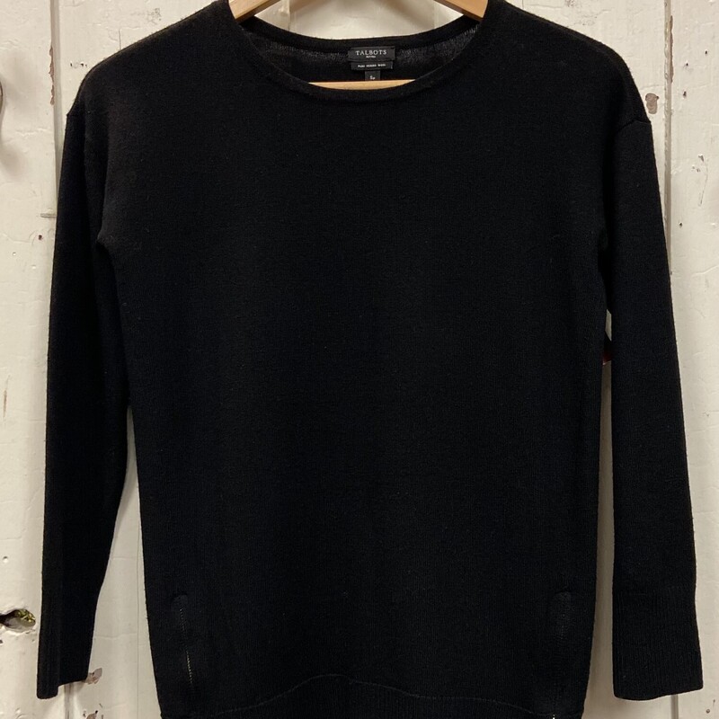 Blk Mer Wool Sweater