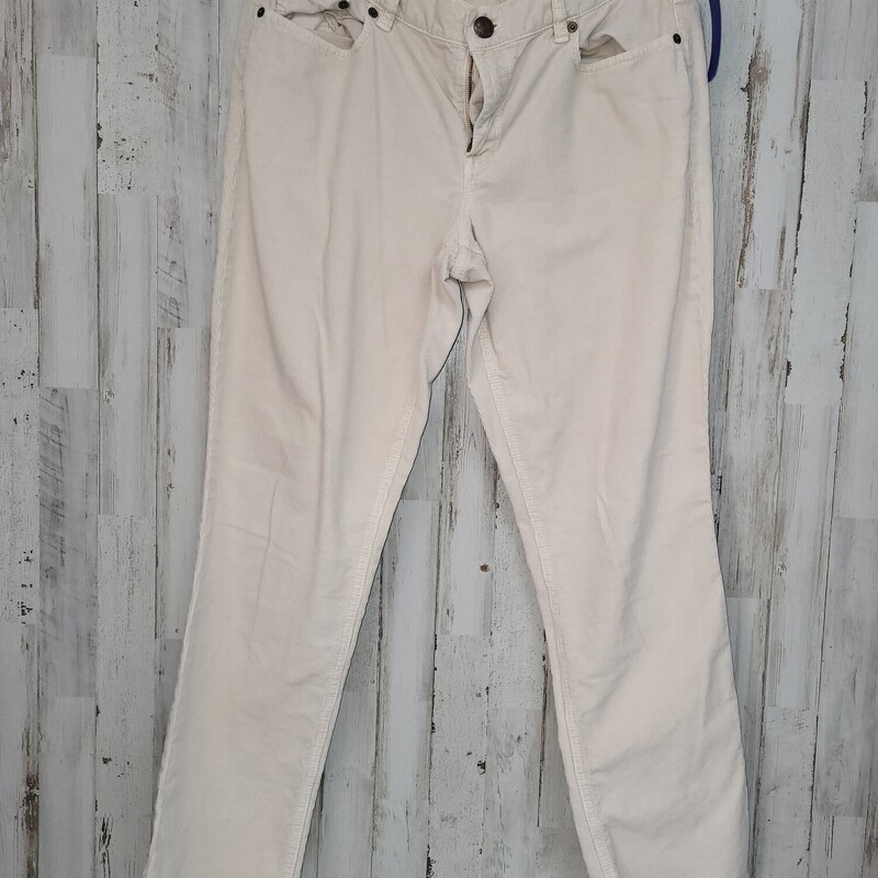 Sz32 Beige Corduroy Pants, Beige, Size: Ladies XL