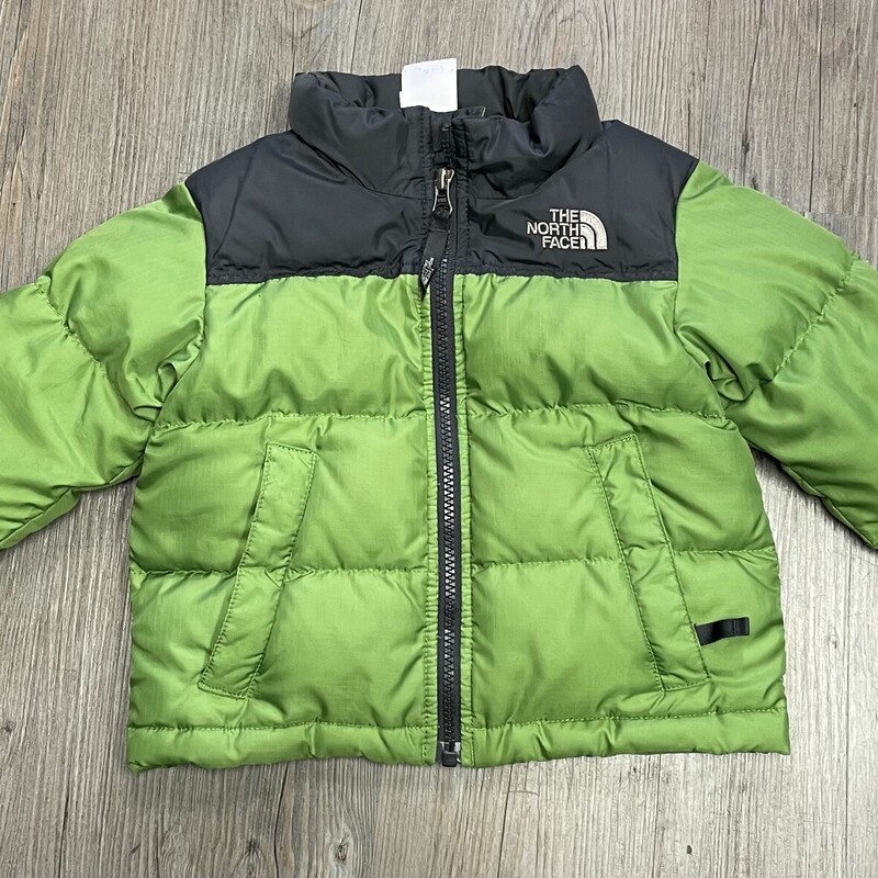 Northface Downfill Jacket, Green, Size: 2Y
Tiny Hole On sleeves