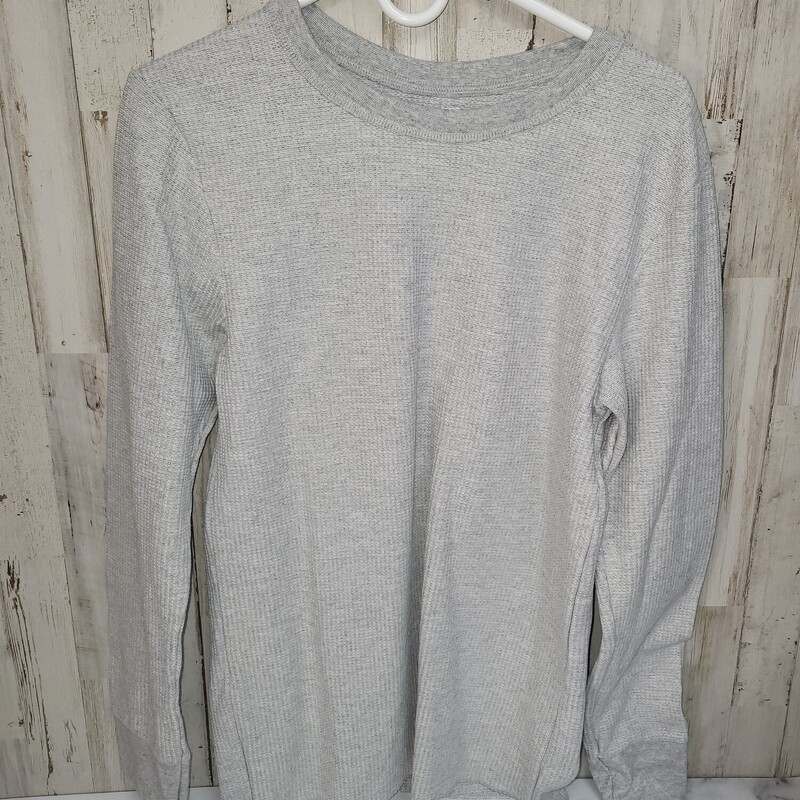 L Grey Thermal Tee