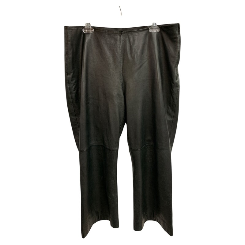 Danier Leather Pants S14, Black, Size: XL