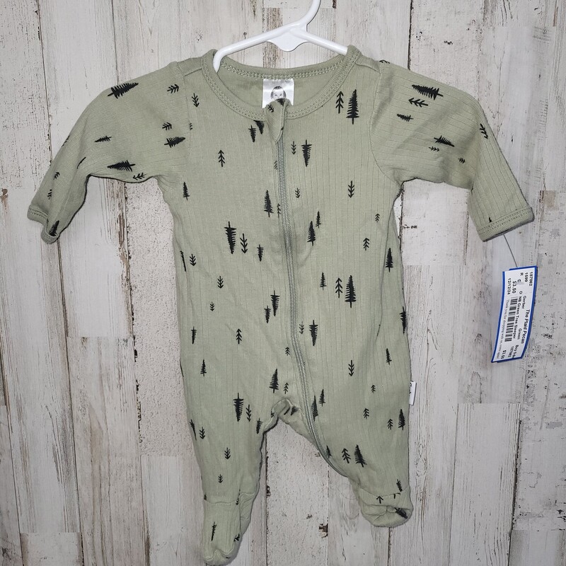 NB Green Tree Sleeper, Green, Size: Boy 0-9m