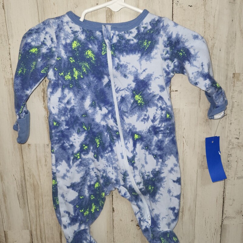 0/3M Blue Dye Sleeper, Blue, Size: Boy 0-9m