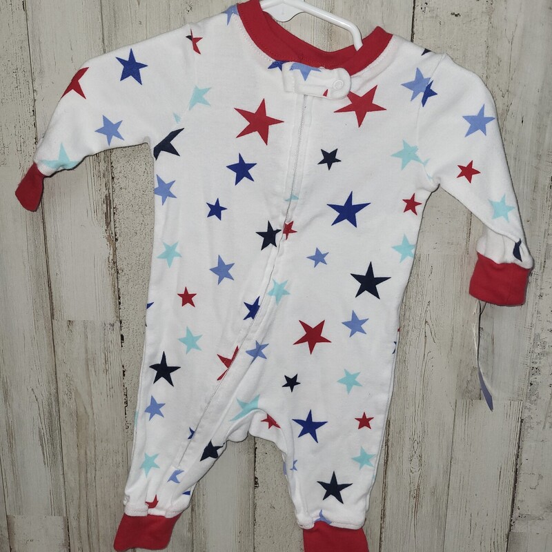 0/3M Red/Blue Star Romper