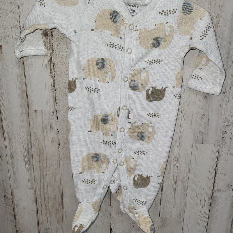 3M Grey Elephant Thermal, Grey, Size: Boy 0-9m