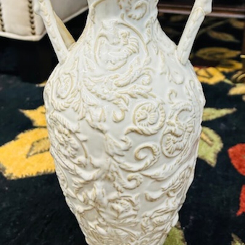 Umbria Ceramic Vase With Handles
Cream Tan Size: 6 x 15.5H