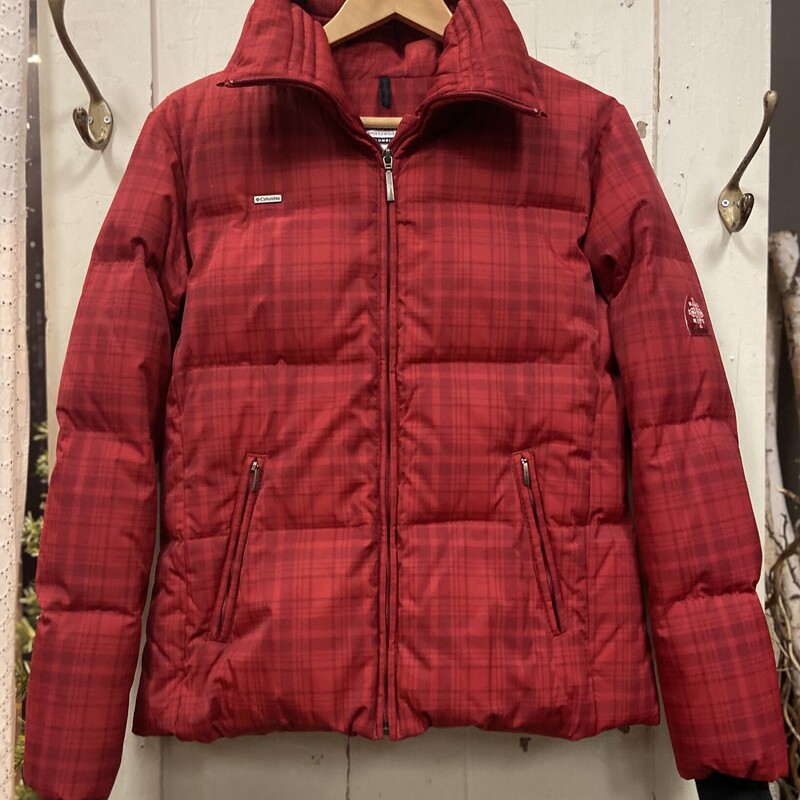 Red Plaid Down Coat
Red
Size: Medium