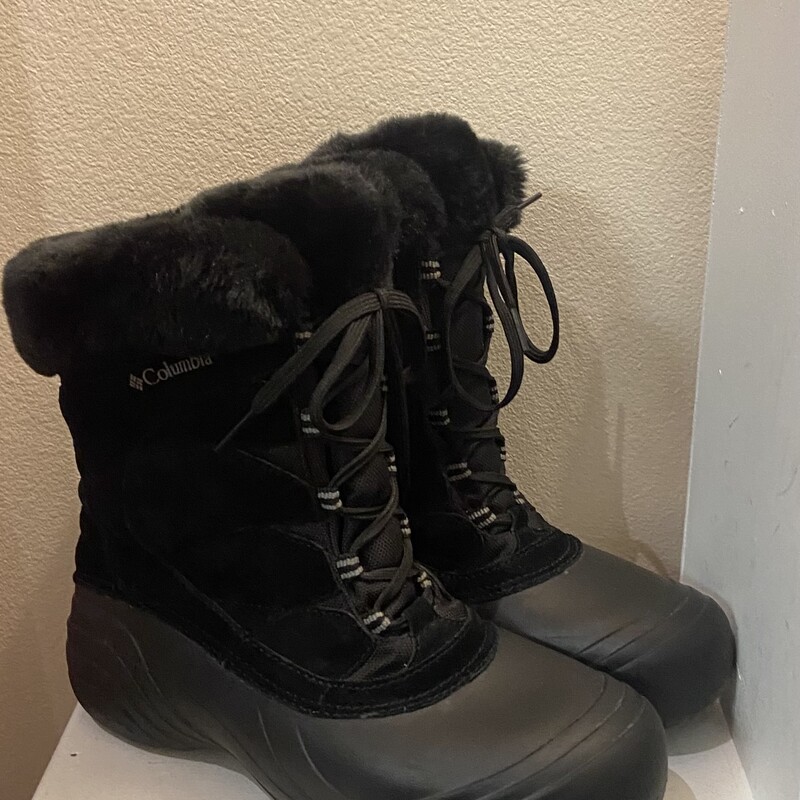 Blk Suede Winter Boots