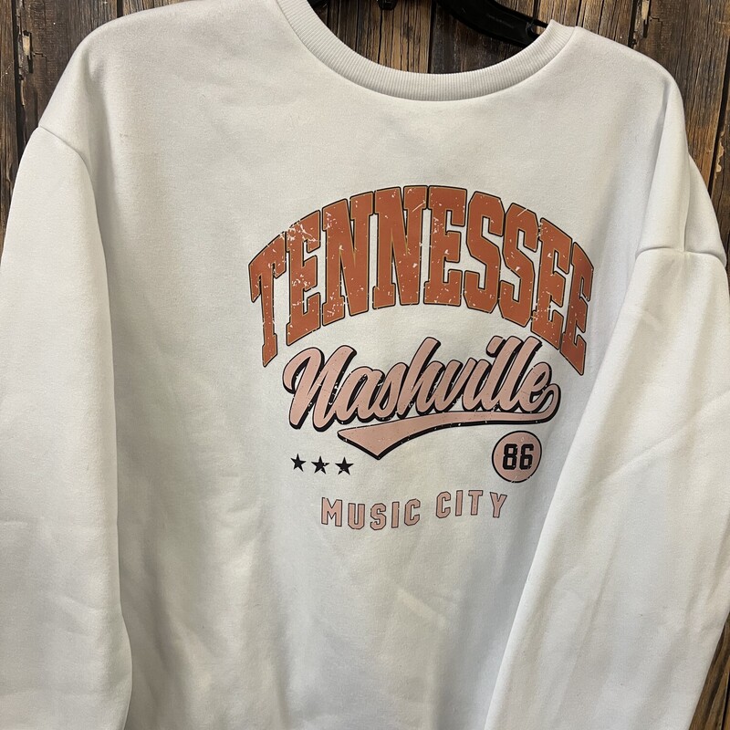 White/orange Sweatshirt