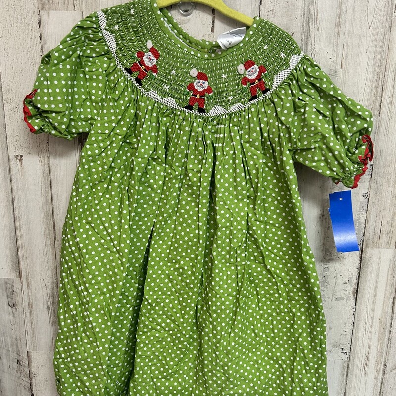 6 Green Smock Santa Dress