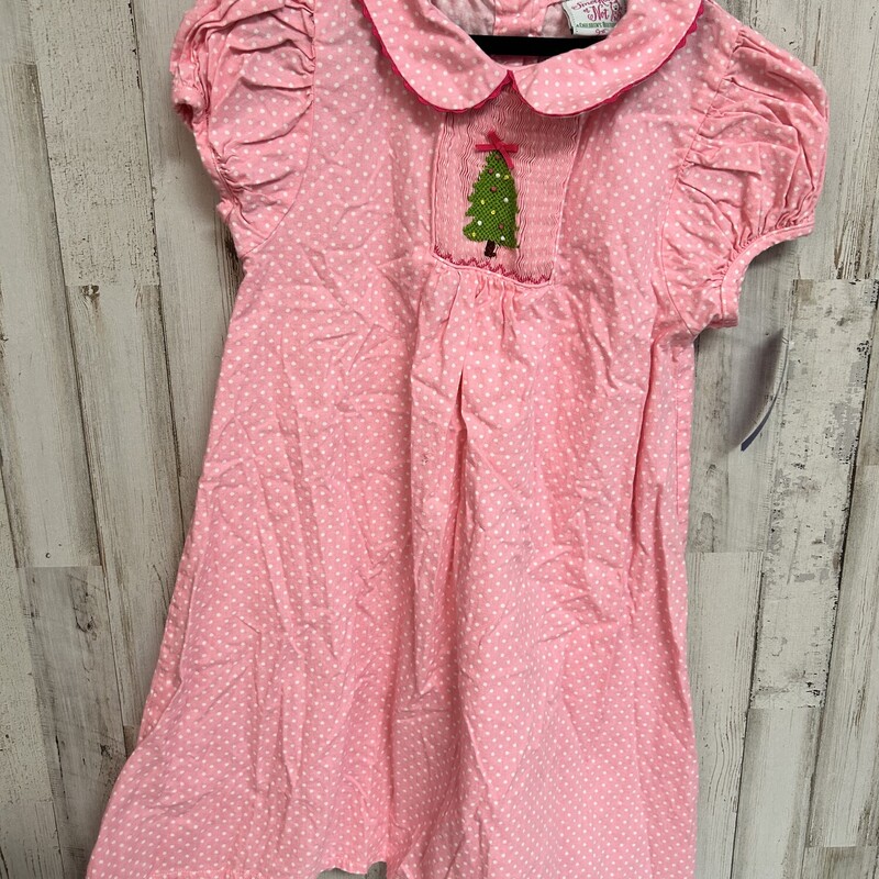 6 Pink Smock Tree Dress