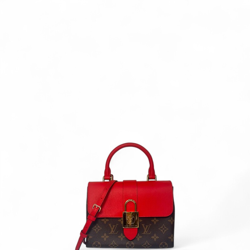 Louis Vuitton Locky BB Red Handbag

Date Code: AA0280

Dimensions:
7.9 x 6.3 x 3 inches
(Length x Height x Width)

In very condition. Scratching to the lock and light wear to the canvas.

Comes with original dust bag. No box.